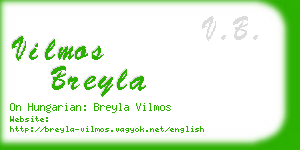 vilmos breyla business card